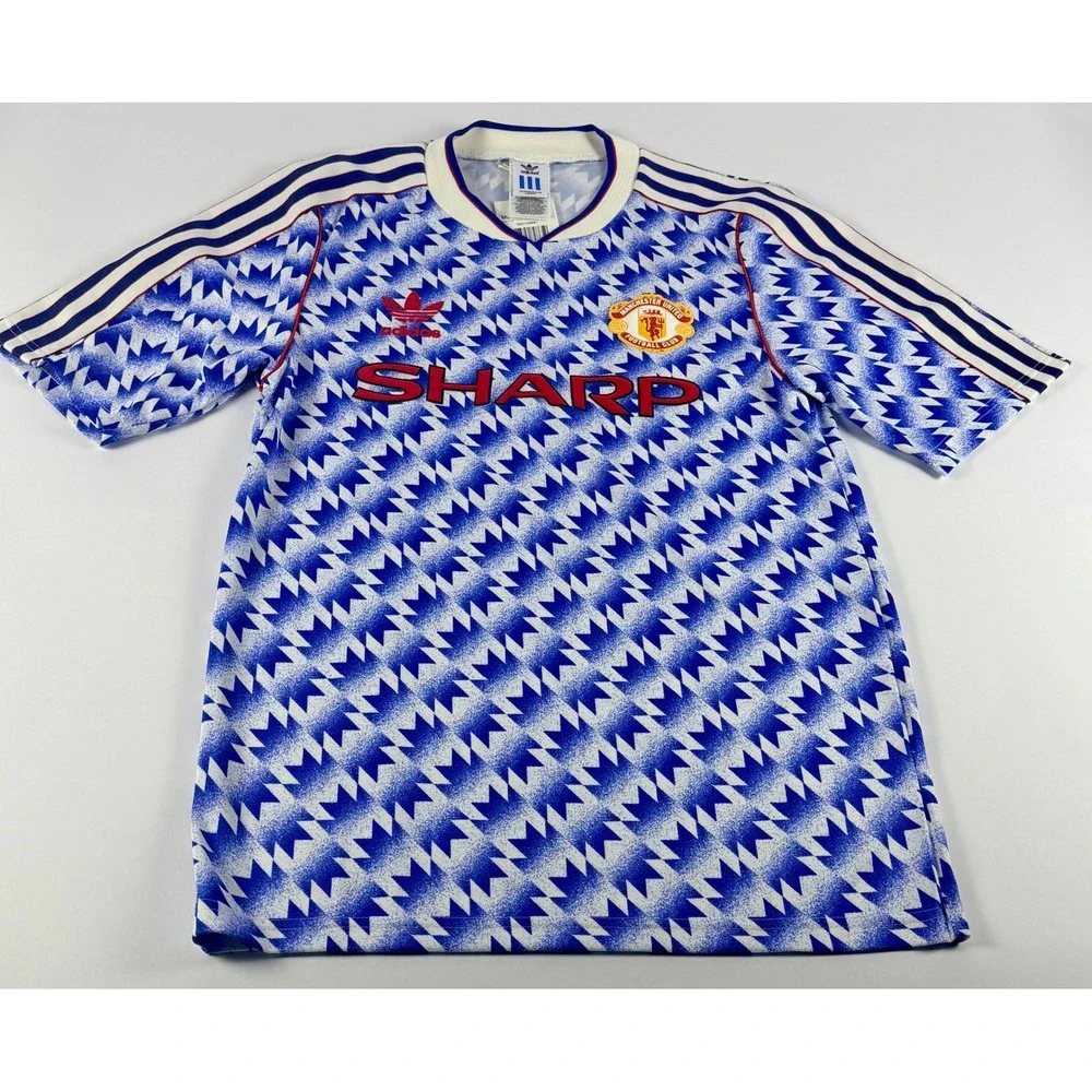 Adidas Manchester United 1990-1992 Away Jersey Mens Small JM5495 Reissue NWT